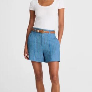 Madewell Blue Striped Women's Bermudas